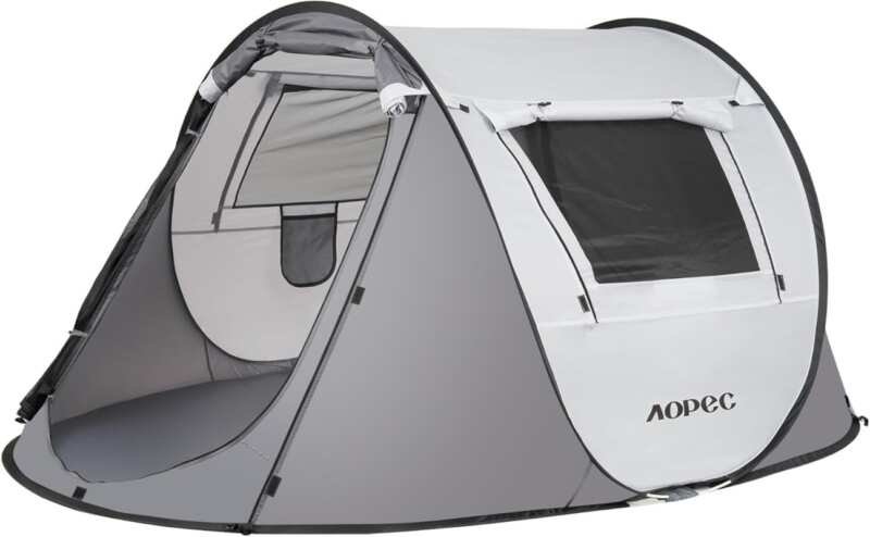 2/4/6 Person Pop Up Instant Camping Tent, Waterproof PU4500mm, Ventila