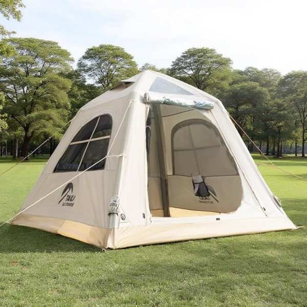 TAILI 2-6 Person Easy Setup Waterproof Inflatable Oxford Camping Tent