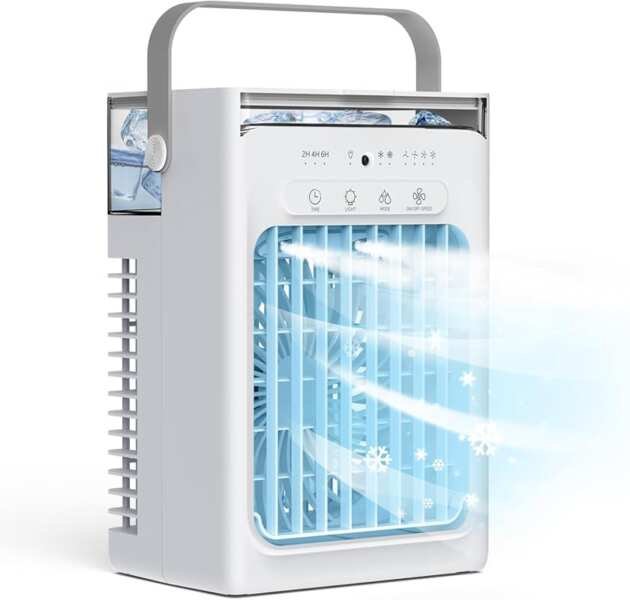 3-in-1 Portable AC Unit, Personal Mini Air Conditioner with 1000ml Tan