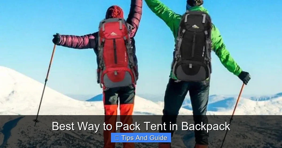 Best Way to Pack Tent in Backpack