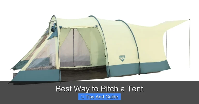 Best Way to Pitch a Tent