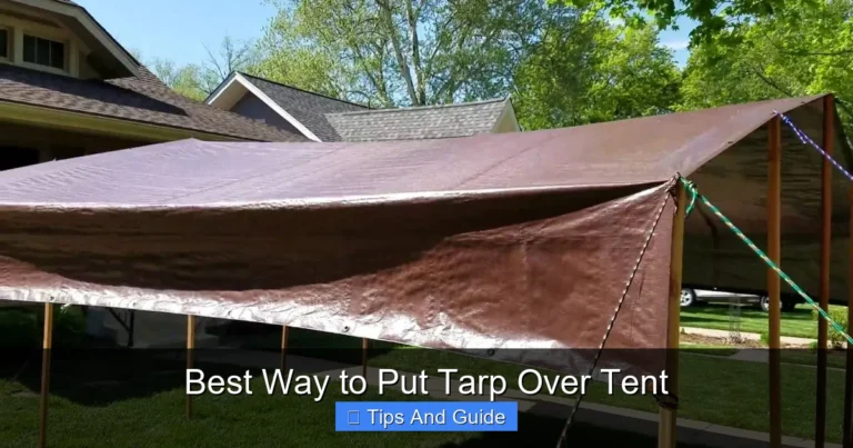 Best Way to Put Tarp Over Tent