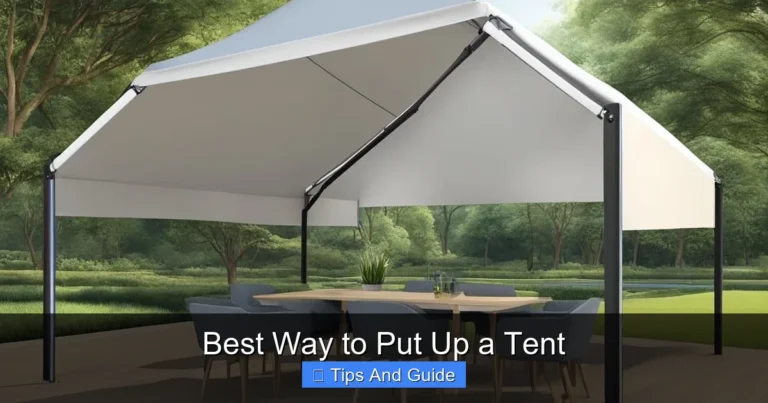 Best Way to Put Up a Tent