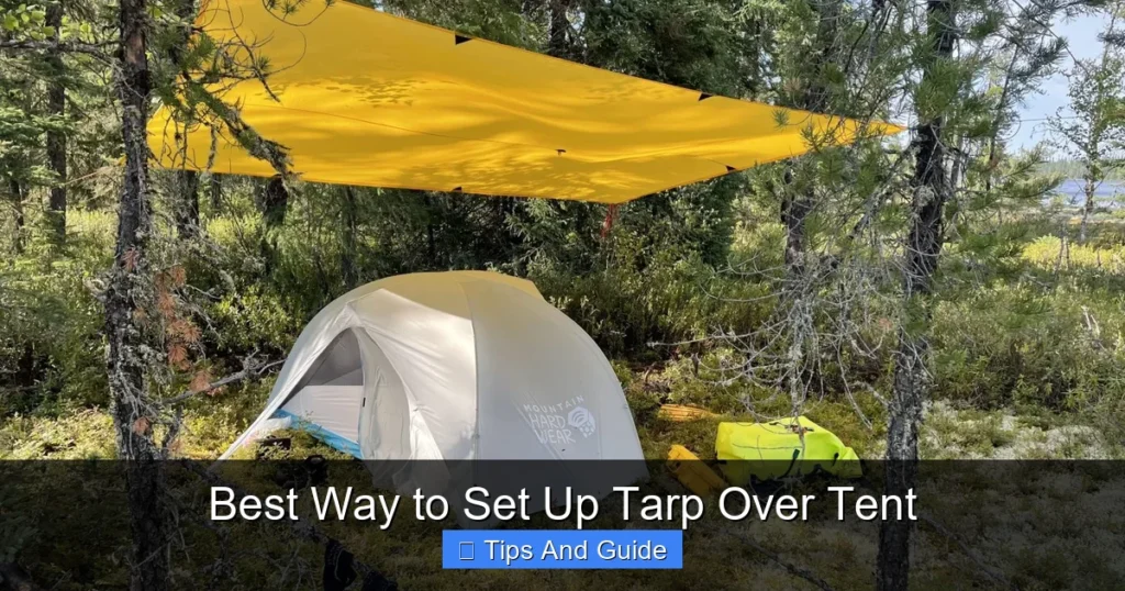 Best Way to Set Up Tarp Over Tent