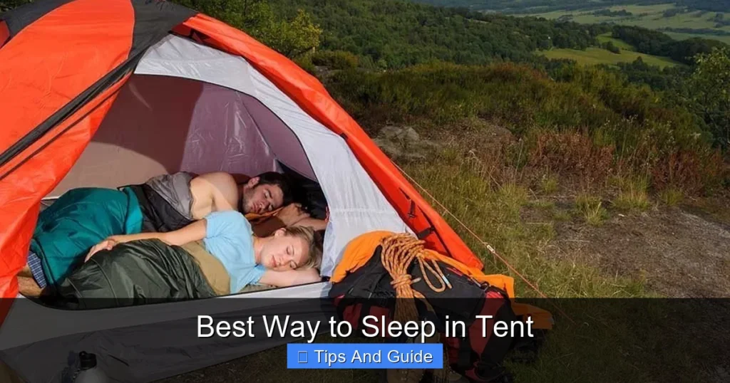 Best Way to Sleep in Tent