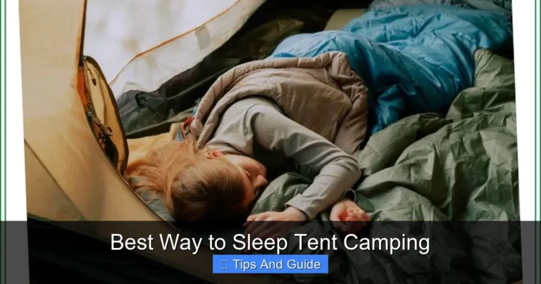 Best Way to Sleep Tent Camping