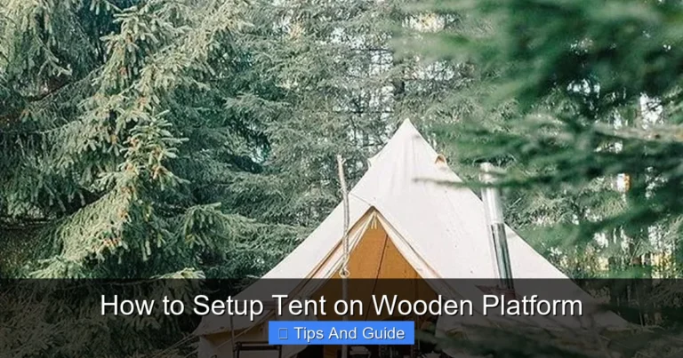 How to Setup Tent on Wooden Platform
