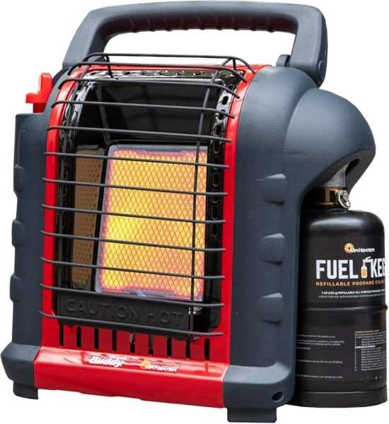 9,000 BTU Portable Buddy Radiant Propane Heater for Outdoor/Workshop U