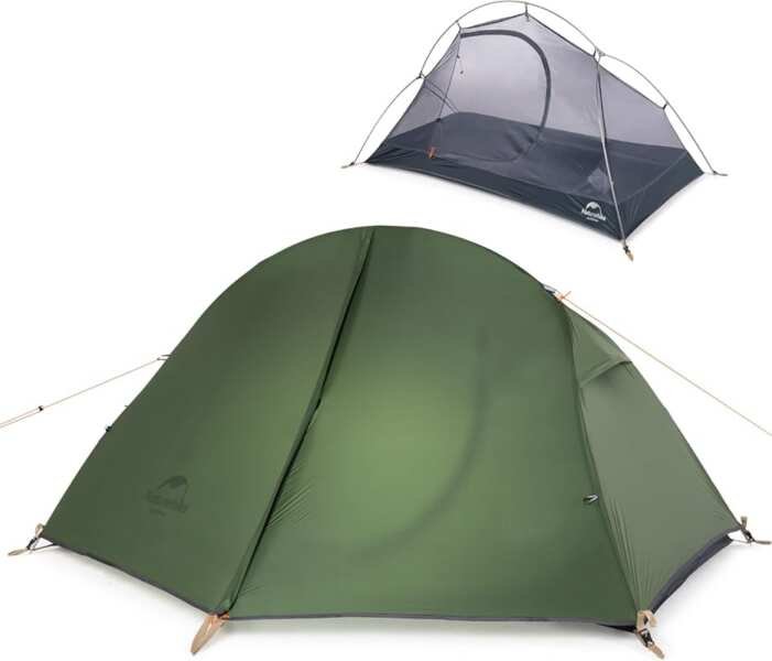 Lightweight 1-Person Backpacking Tent with Waterproof Coating & Includ