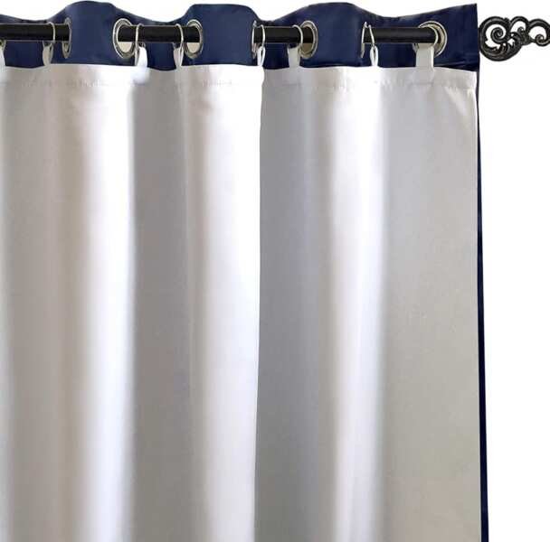 Thermal Insulated Blackout Curtain Liners 100% Darkening, Off White, 5