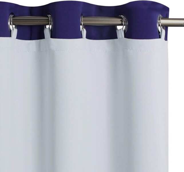 Easy-Install Blackout Curtain Liners, Top Tab/Grommets, Light Blocking
