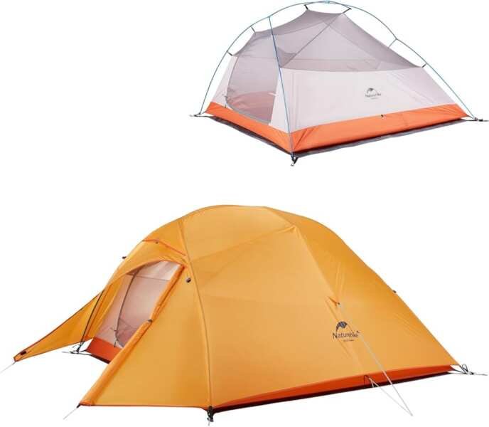 Naturehike Cloud Up 3 Person Backpacking Tent: Lightweight 3-Season Fr
