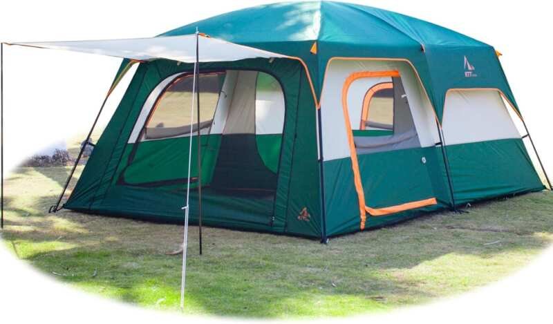 KTT Extra Large 6-14 Person Family Cabin Tent, Waterproof Double Layer
