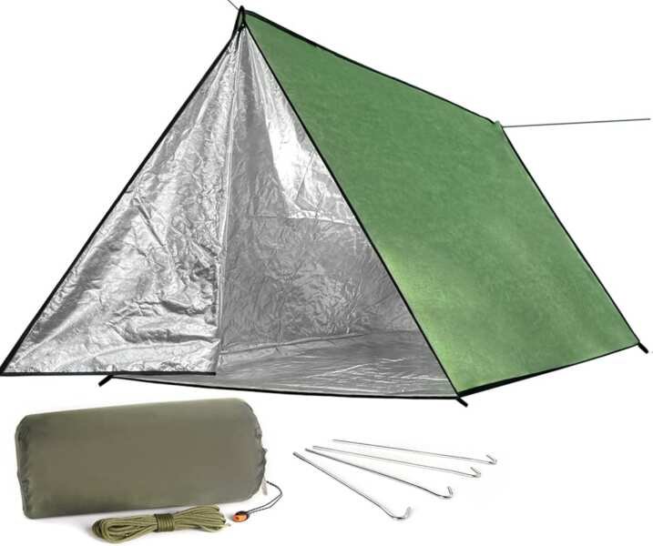 LYN Extra Large Survival Tent: Thermal Waterproof Fireproof Lightweigh