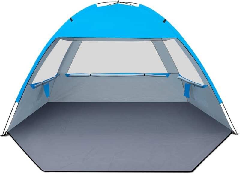 Gorich 3-10 Person Lightweight Beach Canopy with UPF50+ UV Protection,