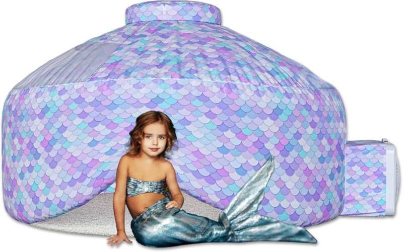 Skywin Air Tent (77”x50”) Builds in 30 Sec – Dream Castle Den Indoor P