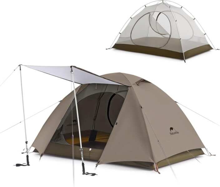 Naturehike Cloud River 2/3 Person Waterproof Camping Tent: Double Laye