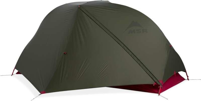 Compact 1-Person MSR Hubba Hubba Bikepack Tent for Bikepacking