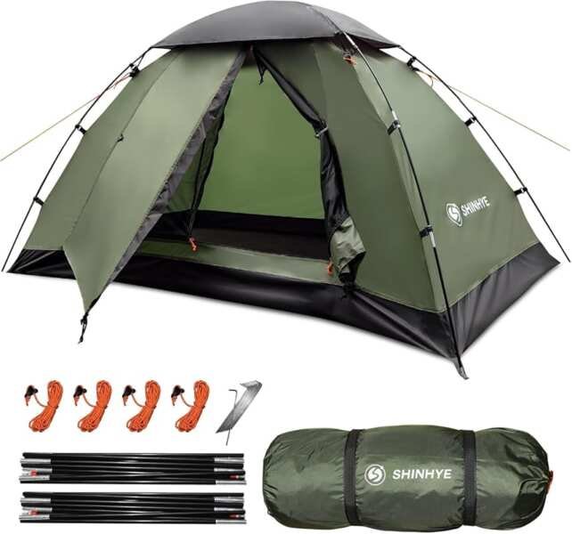 Ultralight 1-5 Person Waterproof Windproof Camping Tent Easy Setup