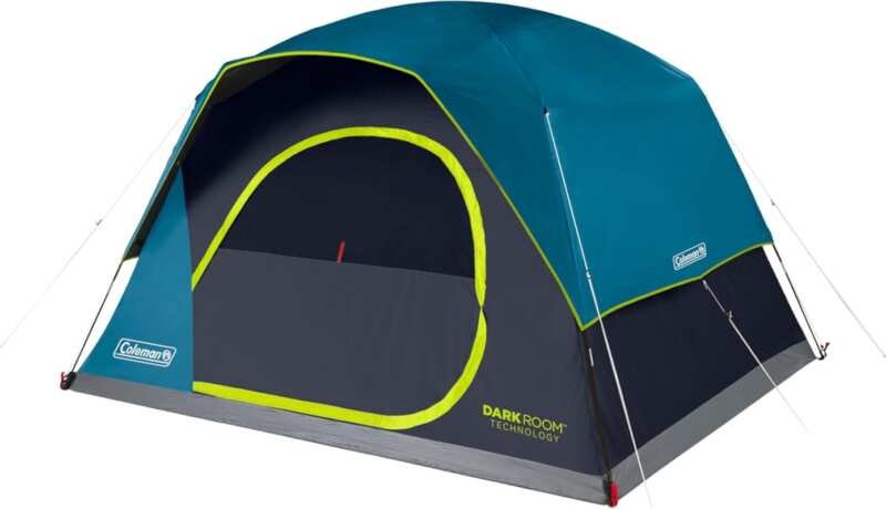 Coleman Skydome Dark Room Tent for 4/6/8/10 People, 5-Minute Setup, Bl