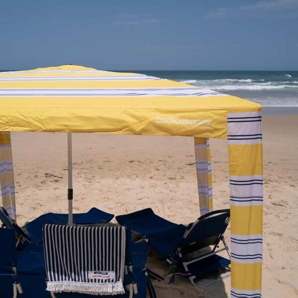 CoolCabana Beach Shade Tent – UPF 50+ Protection, Wind Resistant & Com