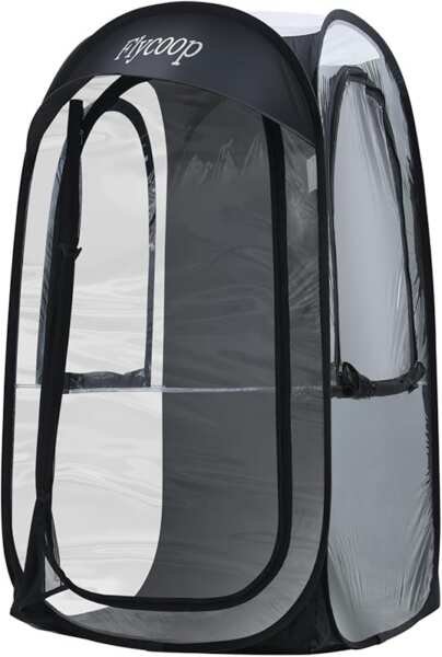 Flycoop Portable Weather Pop Up Pod for 2 Persons, Shelter from Wind, 