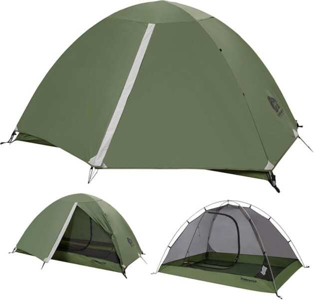 Underwood 1-2 Person Ultralight Backpacking Tent - Waterproof, Easy Se