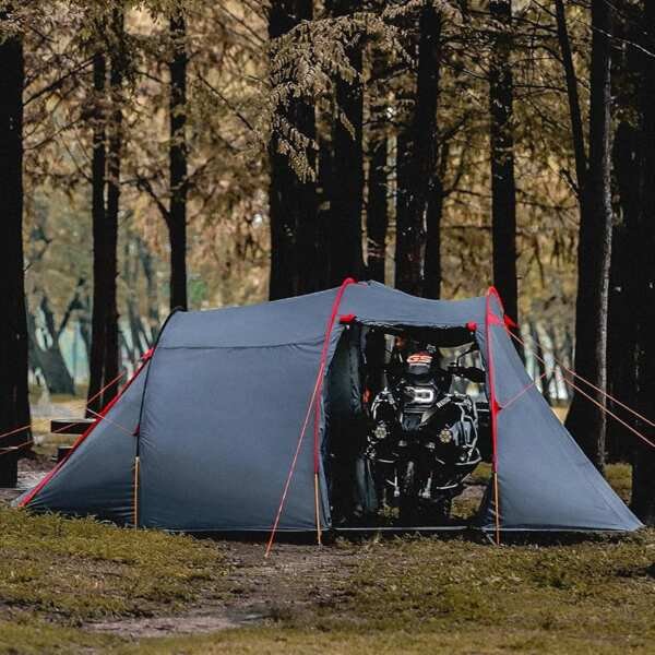 Waterproof 2 Person Motorcycle Camping Tent for Backpacking & Hiking