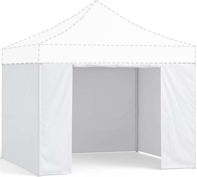 4-Pack Waterproof 10x10 Sidewalls with Zipper Door - UV Protection Pol