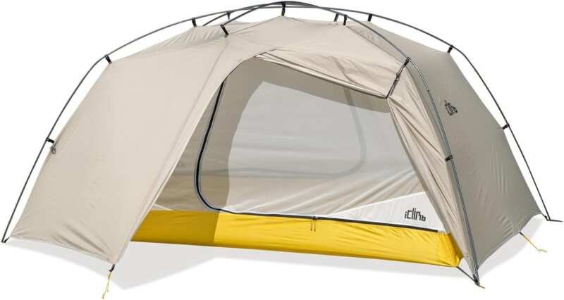 iClimb 2 Person Ultralight 3-Season Waterproof Tent for Backpacking, C