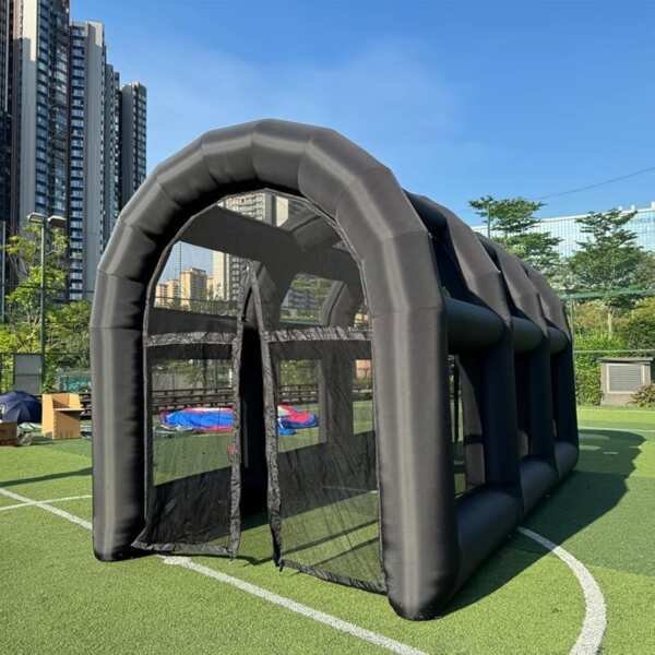 Inflatable Tennis Tent Baseball Cage with Blower, Soft Batting & Pitch