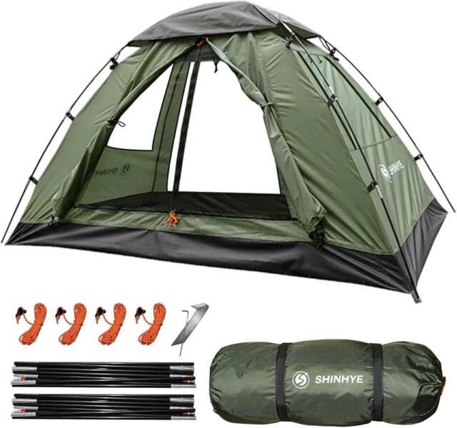 1-5 Person Ultralight Waterproof Windproof Backpacking Camping Tent, Q