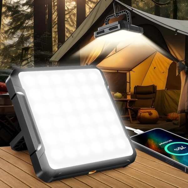 20000mAh Rechargeable Camping Lantern with Power Bank, 1300LM Bright L