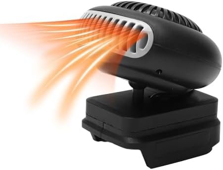 Zunate Cordless 170W Electric Fan Heater with 2 Heat Settings & USB Po