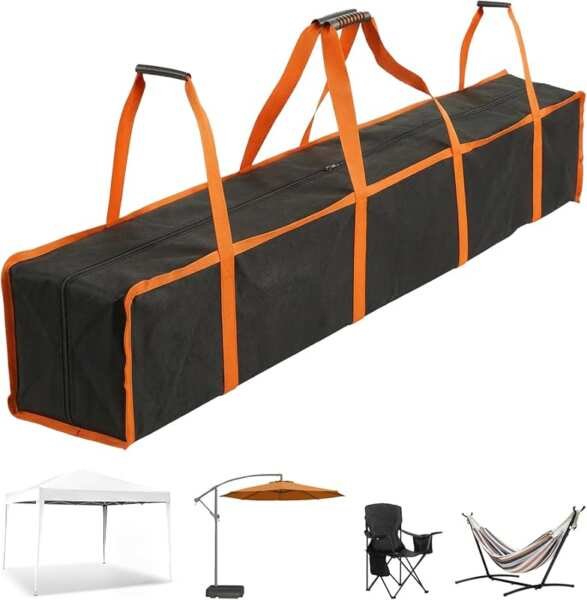 10x10ft Waterproof Long Duffle Canopy Storage Bag for Gear & Accessori