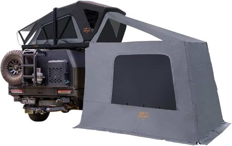 SanHima CapeTop Overland Aluminum Hard Shell Roof Top Tent w/ Annex Ro