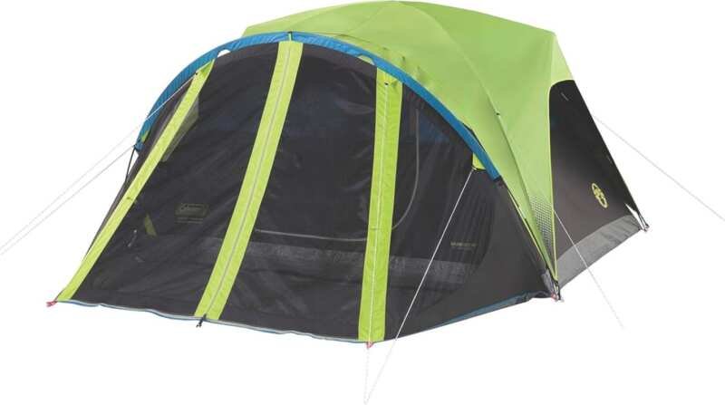 Coleman Carlsbad Dark Room 4/6 Person Tent Blocks 90% Sunlight, Featur