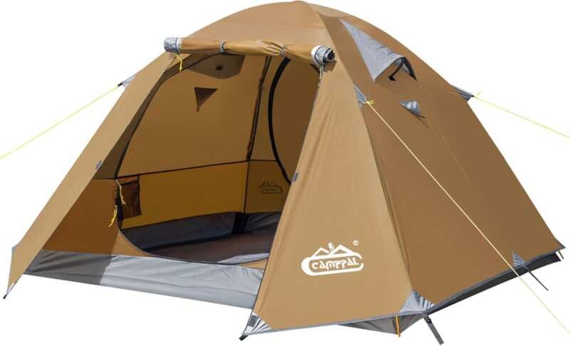 2-3 Person Waterproof Lightweight Tent with Double Door & UPF 50+ Prot