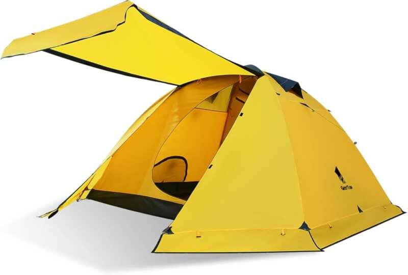 GEERTOP 4 Person 4 Season Waterproof Double Layer Easy Set Up Family C