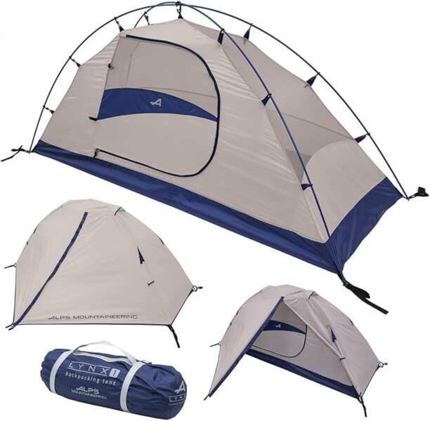 ALPS Mountaineering Lynx 1 Backpacking Tent - Durable, Lightweight Des