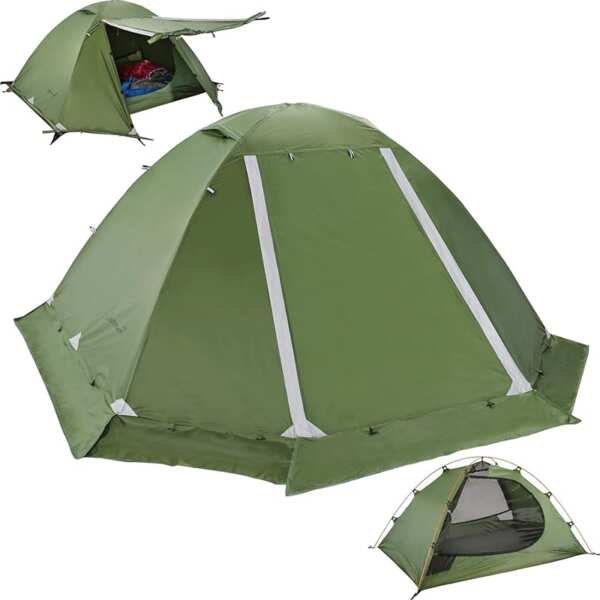 Clostnature Ultralight 1/2 Person 4-Season Waterproof Backpacking Tent