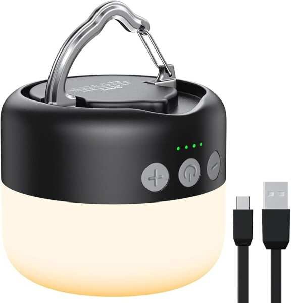 Rechargeable LED Camping Lantern 1000LM with 300H Runtime, Water-Resistant Emergency Light for Outdoor Use