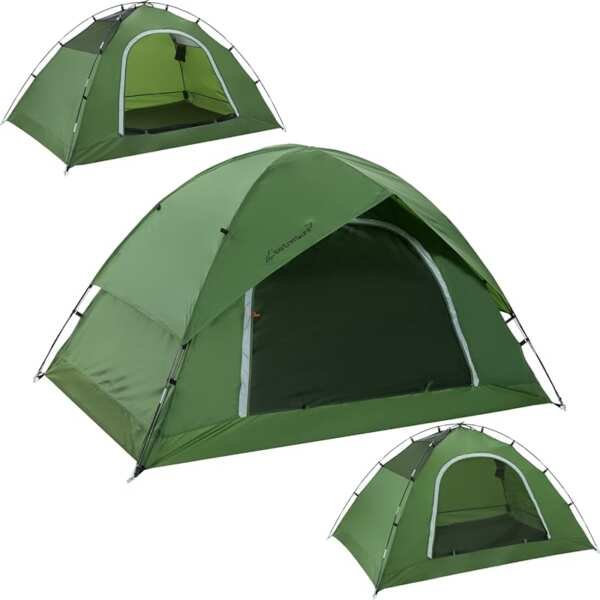 Clostnature Waterproof Camping Tent for 2/4/6 Persons, Easy Setup for