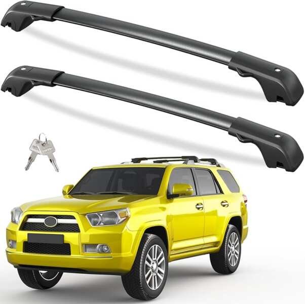 Tuyoung 300lbs Lockable Aluminum Roof Rack Cross Bars for Toyota 4Runn