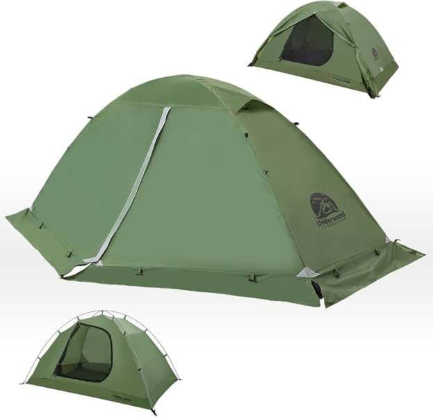 1/2 Person Lightweight 4-Season Waterproof Backpacking Tent - Easy Set