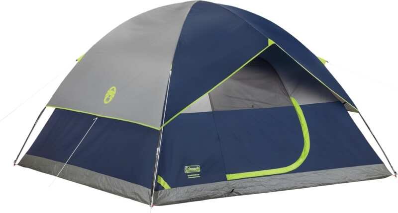Coleman Sundome Camping Tent, Sets Up in 10 Minutes, Weatherproof Shelter