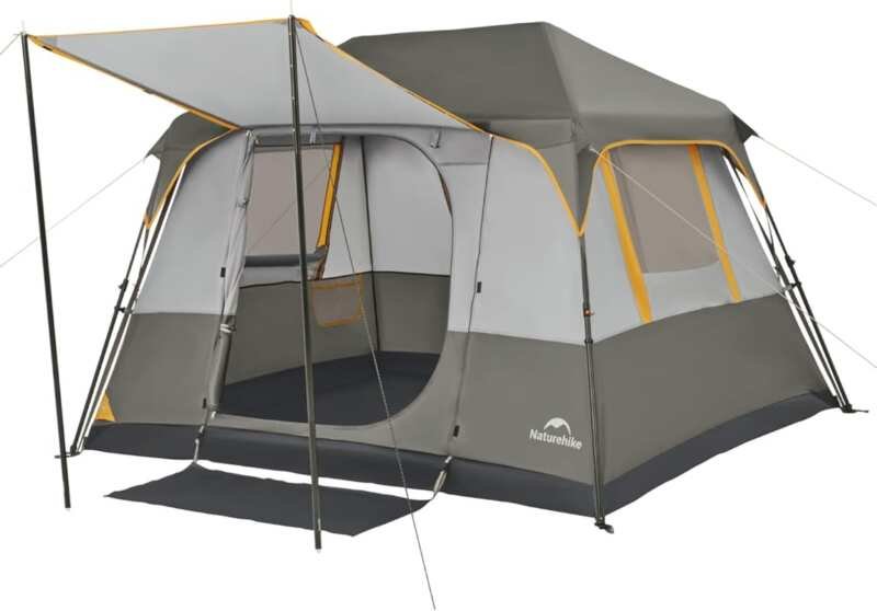 Naturehike Cape 4-8 Person Instant Pop-Up Camping Tent, Waterproof & T