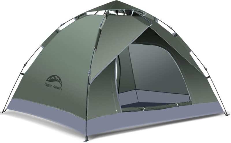 Happy Travel Instant Pop-Up Dome Tent for 1-4 People, Waterproof & Win