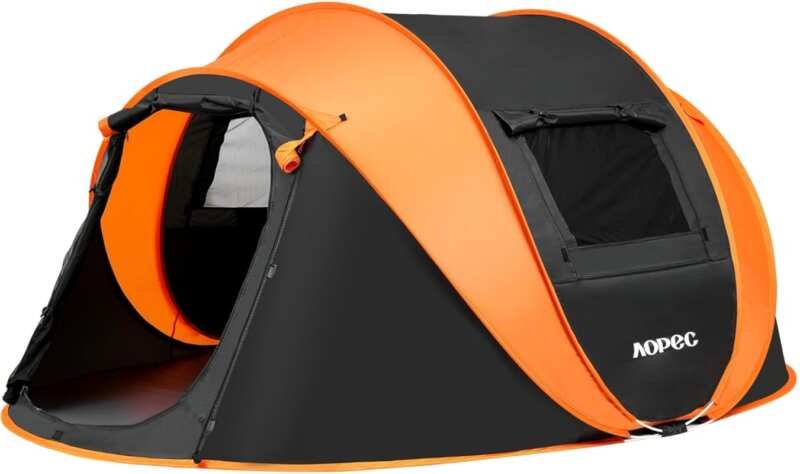 Pop Up Instant Tent 2-6 Person, Waterproof PU4500mm Spacious with Fron