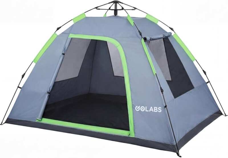Golabs 2-4 Person Pop Up Camping Tent with Quick Setup, Waterproof Can